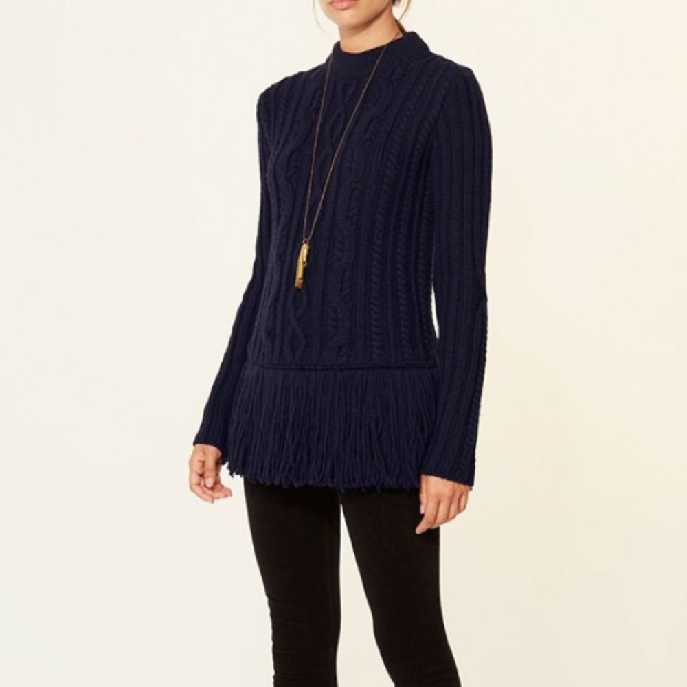 Tory Burch Fringe Sweater